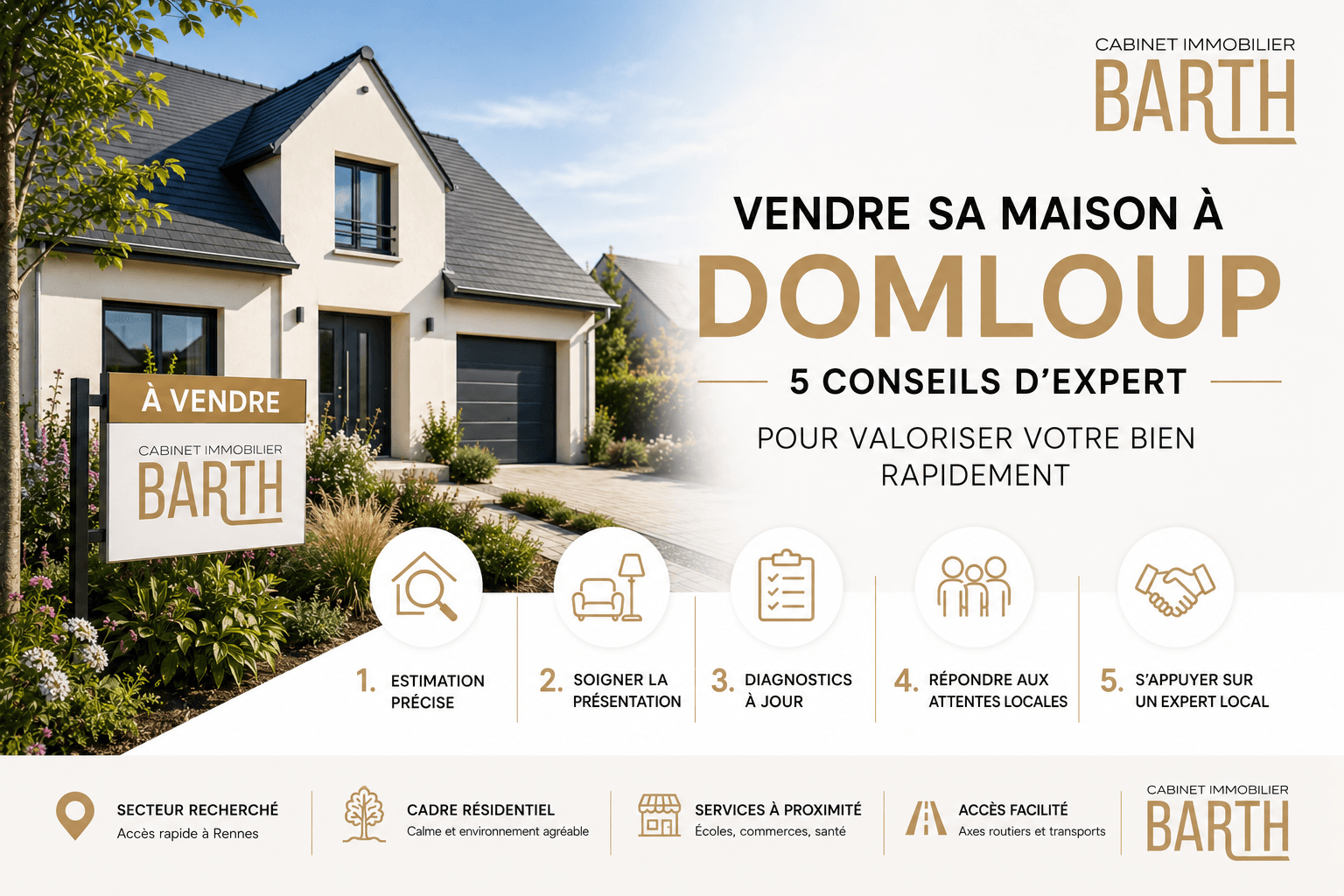 Vendre sa maison à Domloup : 5 conseils d'expert pour valoriser votre bien rapidement