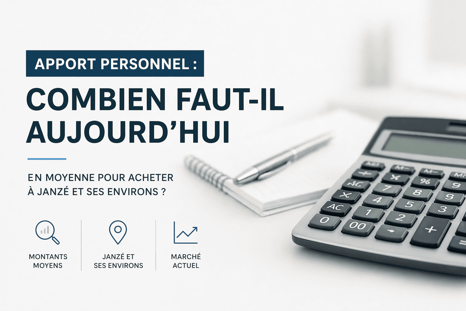 Apport personnel : combien faut-il aujourd'hui en moyenne pour acheter à Janzé et ses environs ?