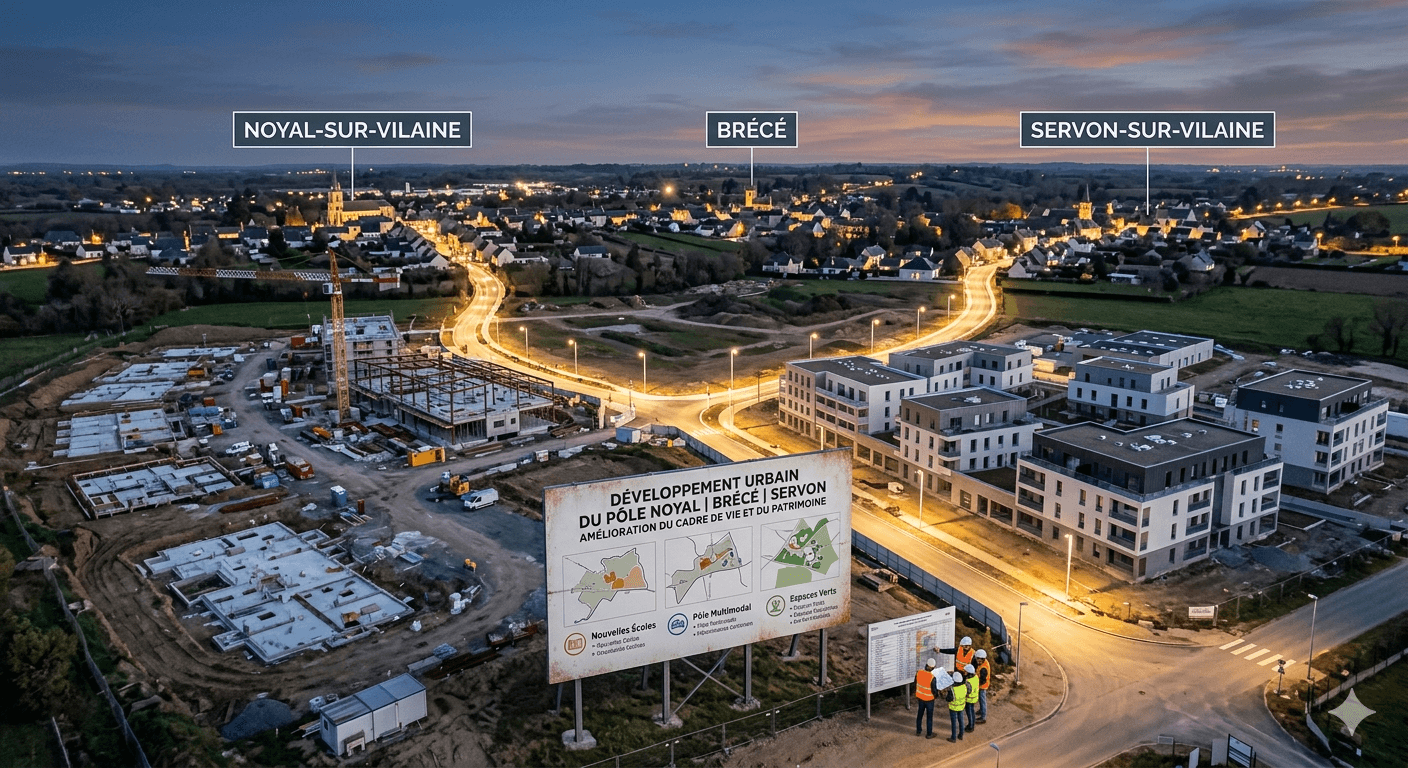 Projets d'urbanisme à Noyal-sur-Vilaine, Brécé et Servon-sur-Vilaine : quel impact sur la valeur de votre patrimoine ?