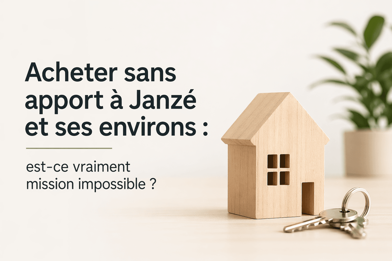 Acheter sans apport à Janzé et ses environs : est-ce vraiment mission impossible ?